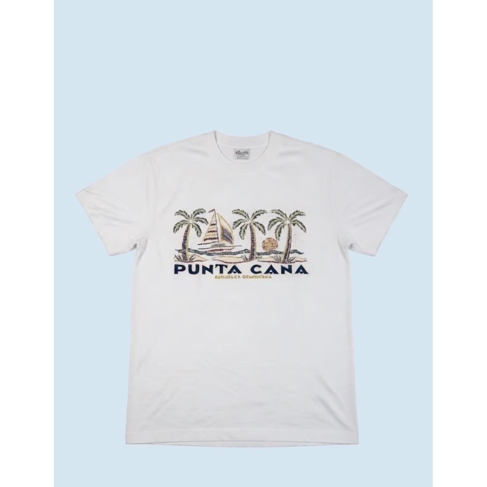 Punta Cana Republica‎ Dominicana T-Shirt Palm Trees Sailboat Souvenir